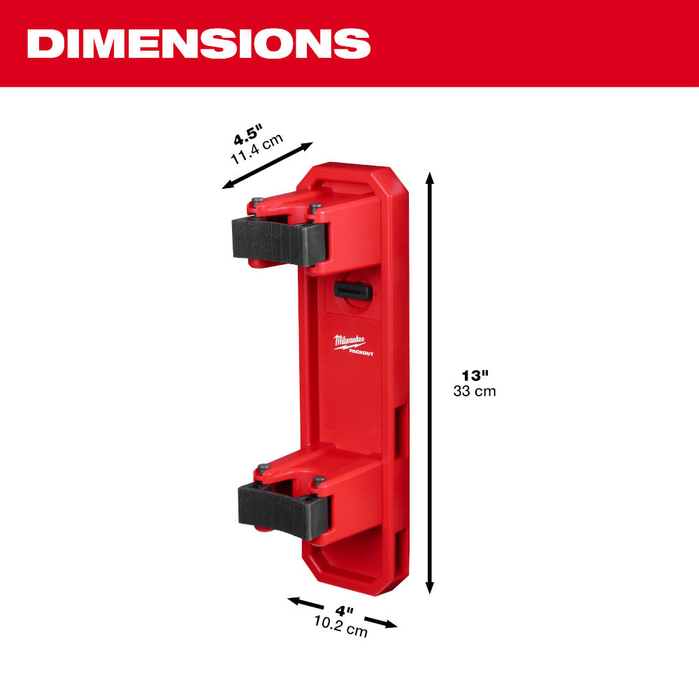 PACKOUT™ Long Handle Tool Holder dimensions