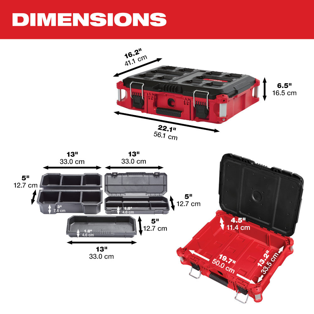 PACKOUT™ Tool Box - Dimensions