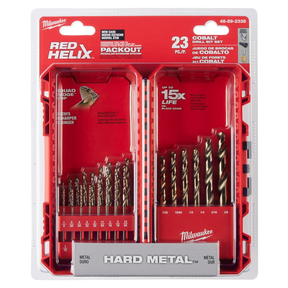 RED HELIX™ Cobalt Drill Bit Set – 23PC