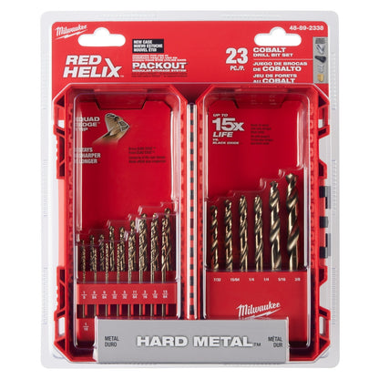 RED HELIX™ Cobalt Drill Bit Set – 23PC