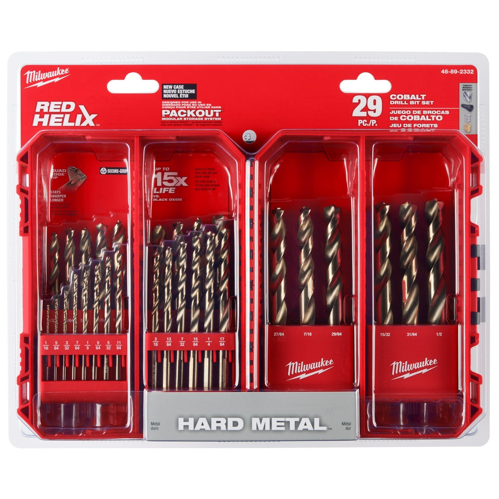 RED HELIX™ Cobalt Drill Bit Set – 29PC