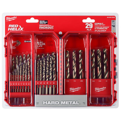 RED HELIX™ Cobalt Drill Bit Set – 29PC