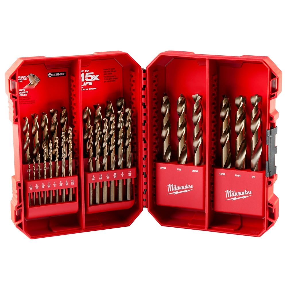 RED HELIX™ Cobalt Drill Bit Set – 29PC