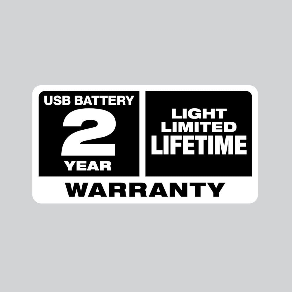 Warranty: USB - 2 Year, Light - Limited Lifetime 