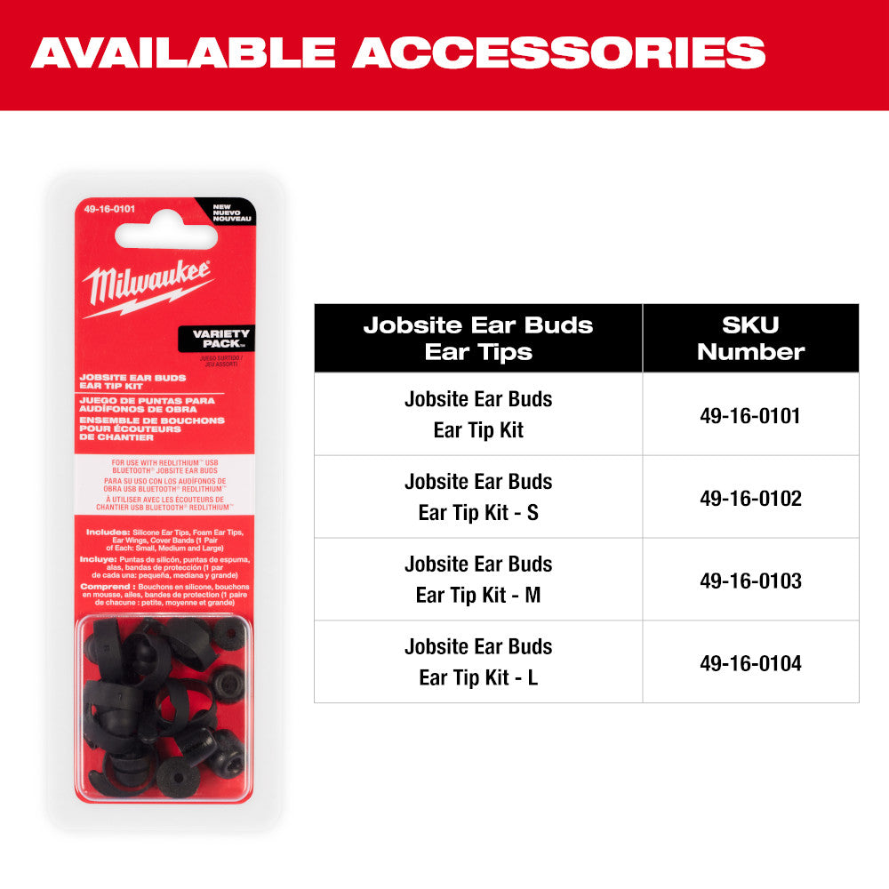 REDLITHIUM™ USB Bluetooth® Jobsite Ear Buds