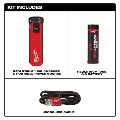 REDLITHIUM™ USB Charger & Portable Power Source Kit