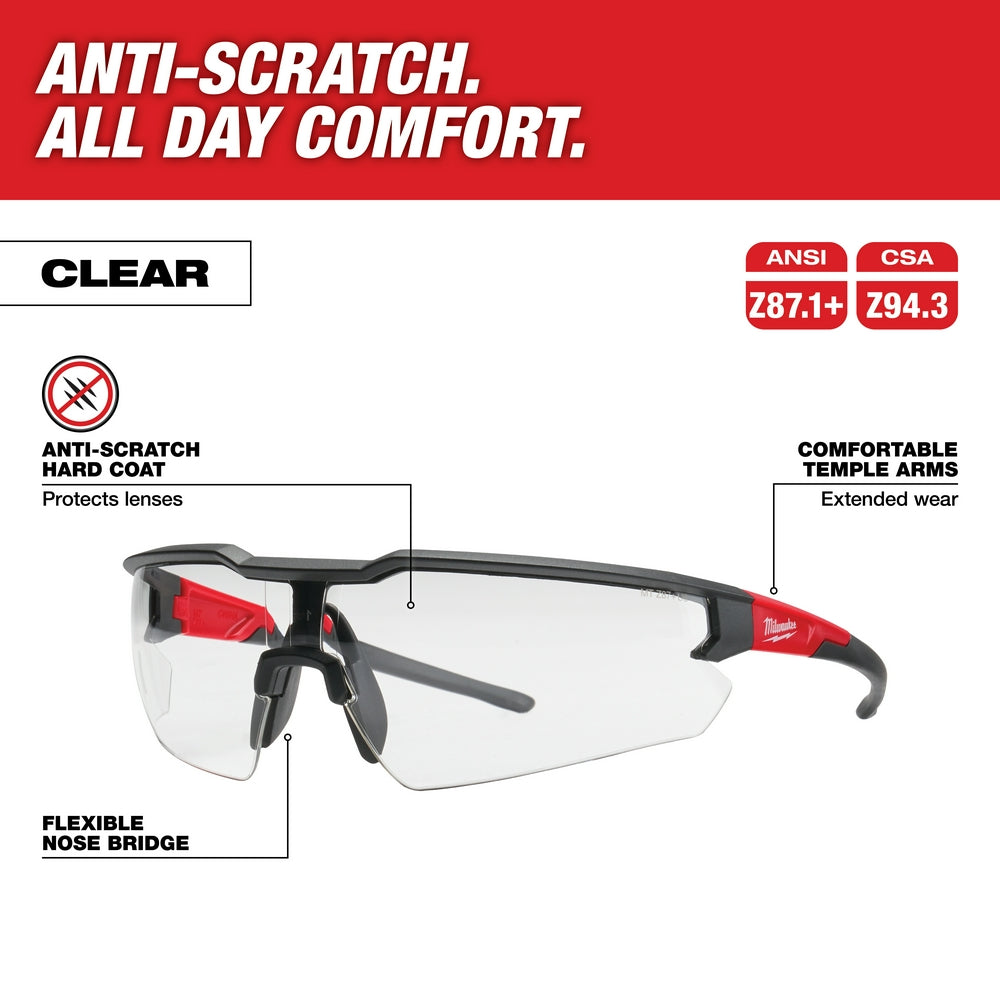 Safety Glasses - Clear Anti-Scratch Lenses