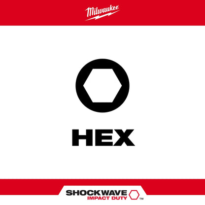 SHOCKWAVE™ 1" METRIC HEX Impact Duty Bit Set 8pc