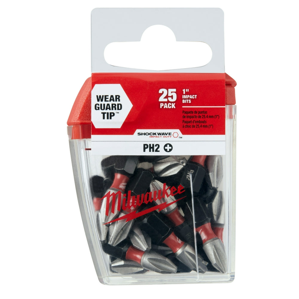 SHOCKWAVE™ 1" Phillips #2 Insert Bit Contractor Pack