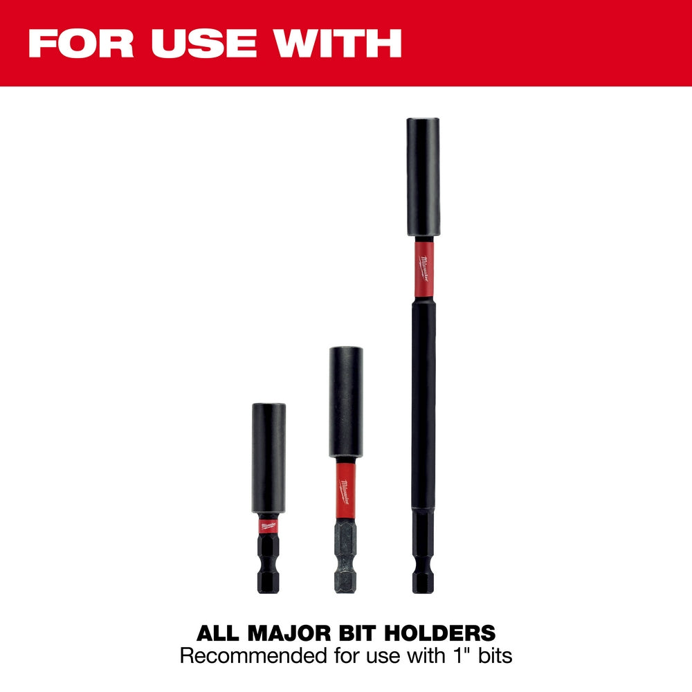 For use with all major bit holders - recommended for use with 1" bits