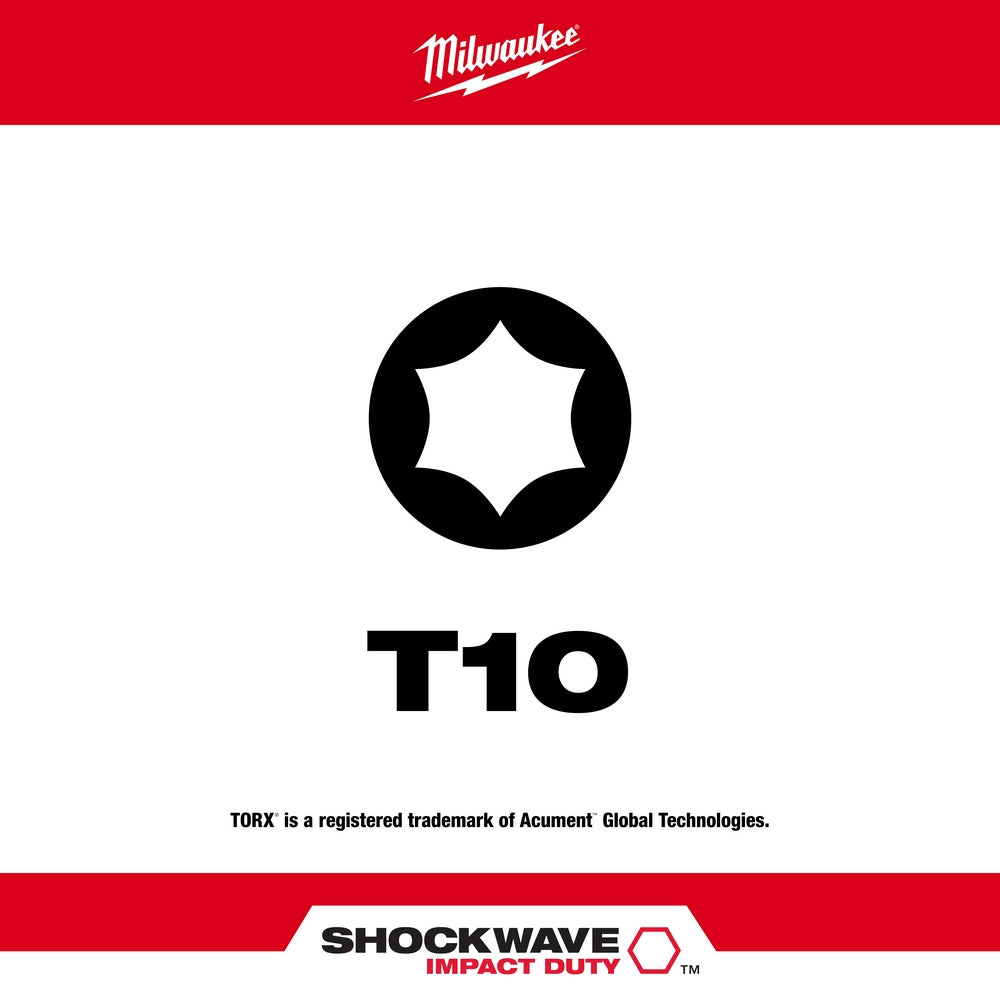 SHOCKWAVE™ 2" Impact Duty TORX® T10 Power Bit