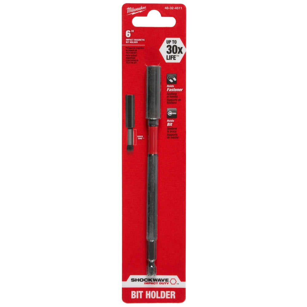 SHOCKWAVE™ 6" Impact Duty Magnetic Bit Holder
