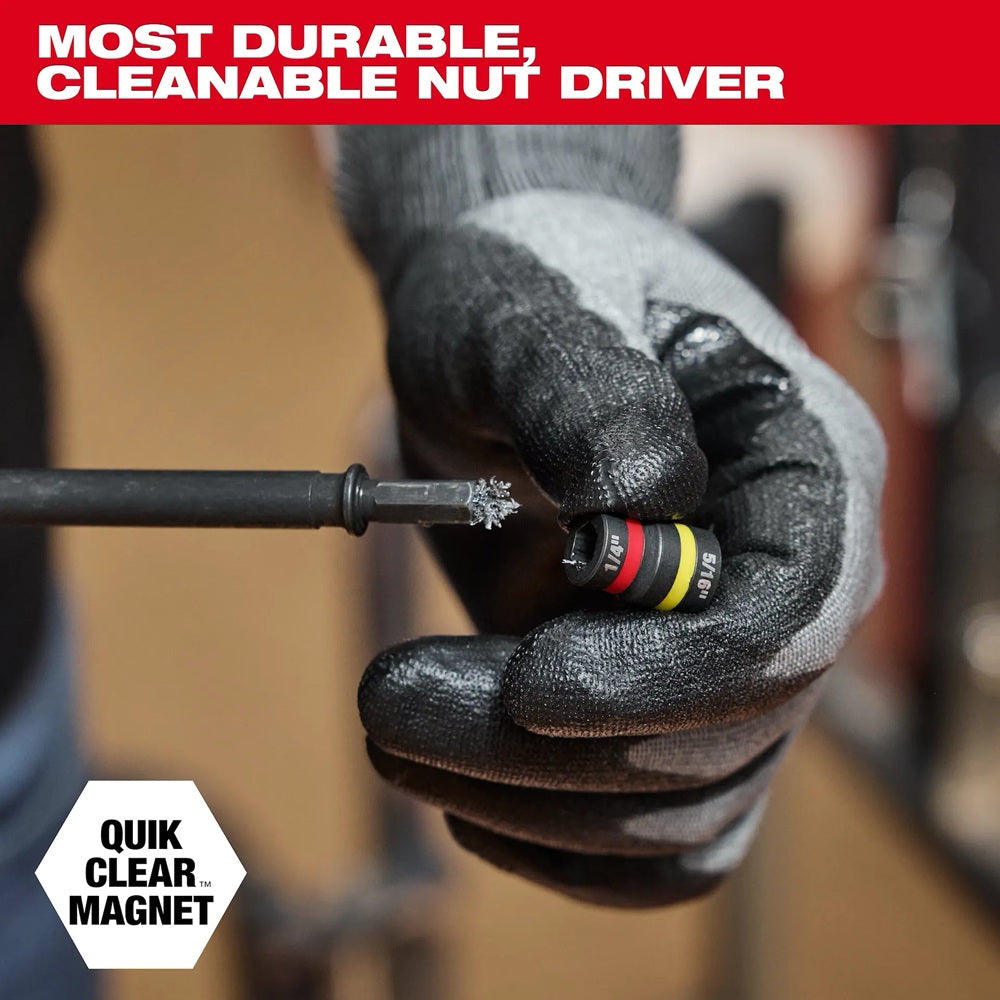 SHOCKWAVE™ Impact Duty 1/4” and 5/16” x 6” QUIK-CLEAR™ 2-in-1 Magnetic Nut Driver