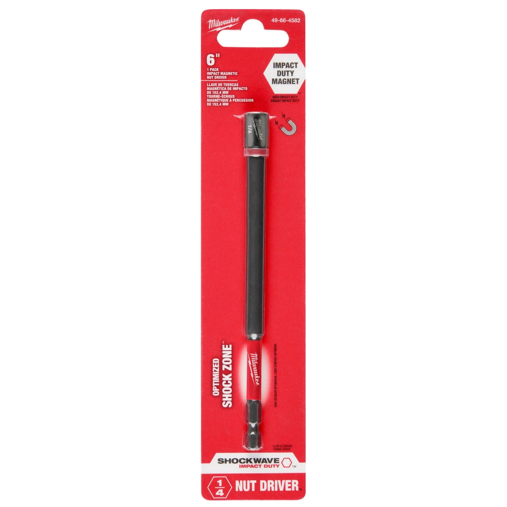 SHOCKWAVE™ Impact Duty 1/4" x 6" Magnetic Nut Driver