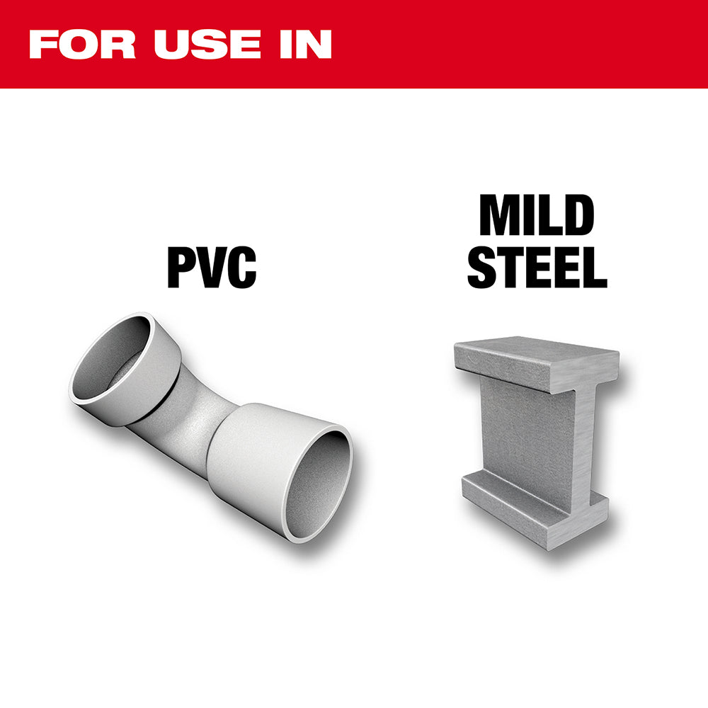For use in PVC and Mild Steel