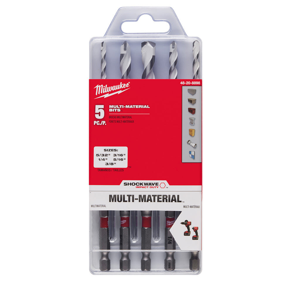 SHOCKWAVE™ Impact Duty Carbide Multi-Material Drill Bit Set - 5PC