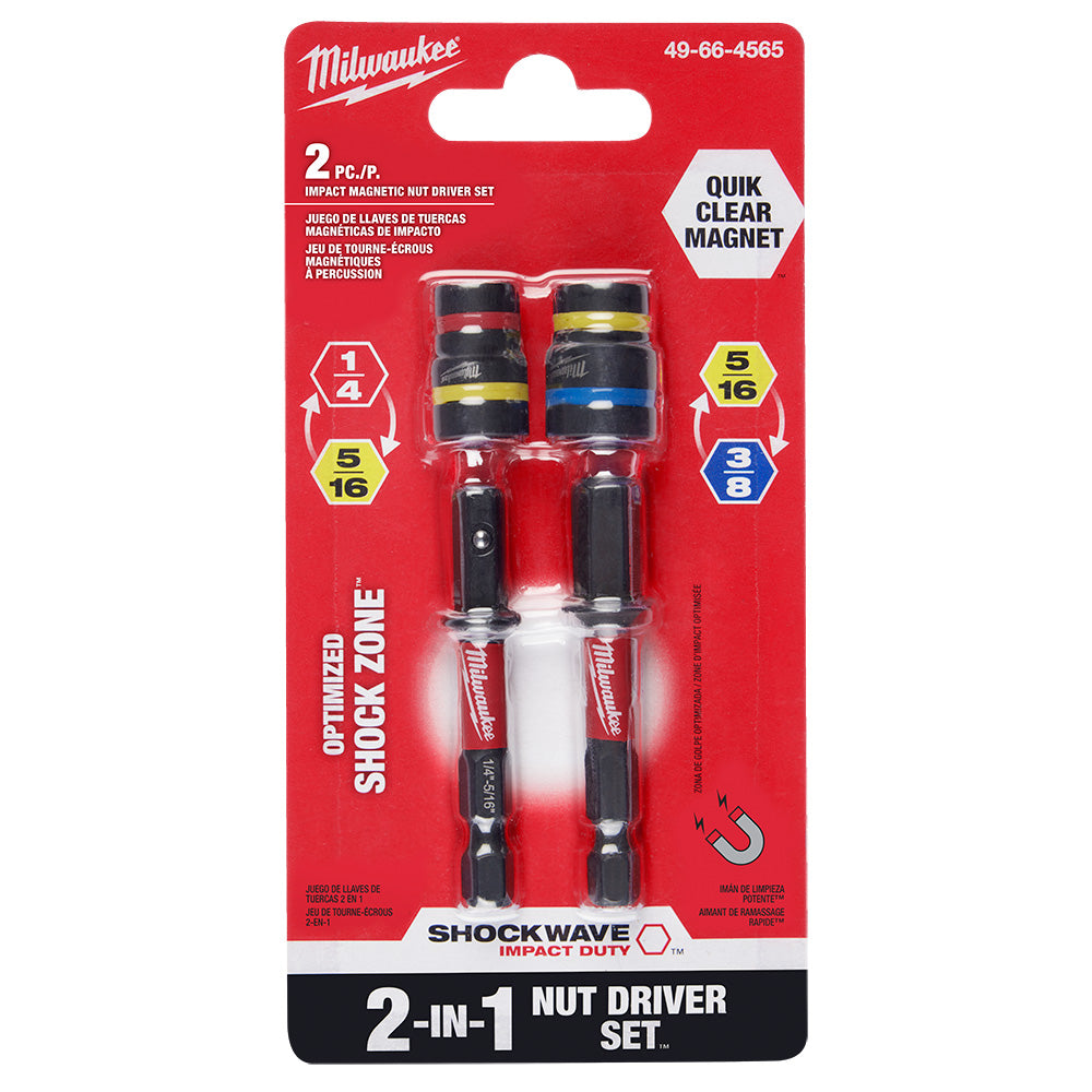SHOCKWAVE™ Impact Duty QUIK-CLEAR™ 2-in-1 Magnetic Nut Driver Set 2PC