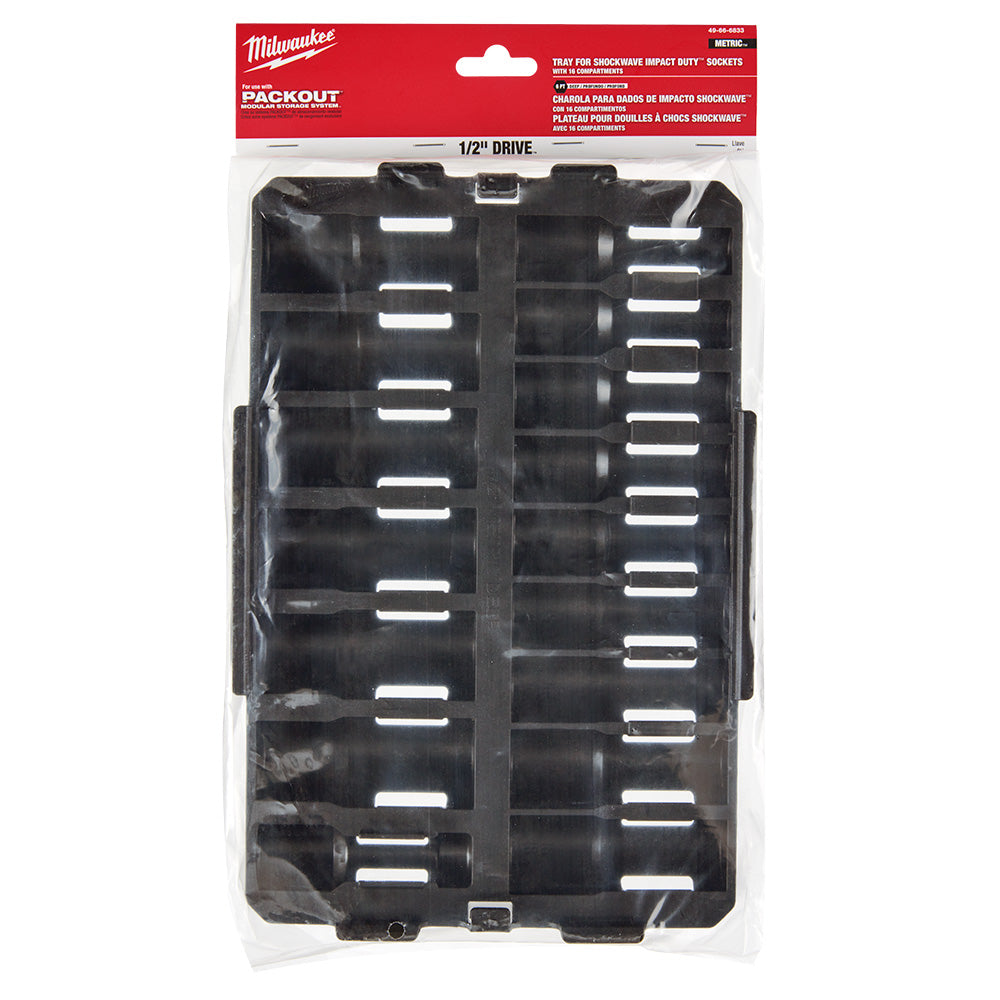 SHOCKWAVE™ Impact Duty Socket 1/2” Dr 16PC MM TRAY ONLY