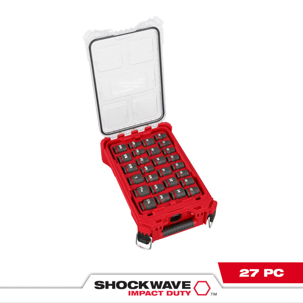 SHOCKWAVE™ Impact Duty Socket 1/2” Dr 27PC MM & SAE PACKOUT™ Set