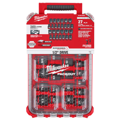 SHOCKWAVE™ Impact Duty Socket 1/2” Dr 27PC MM & SAE PACKOUT™ Set