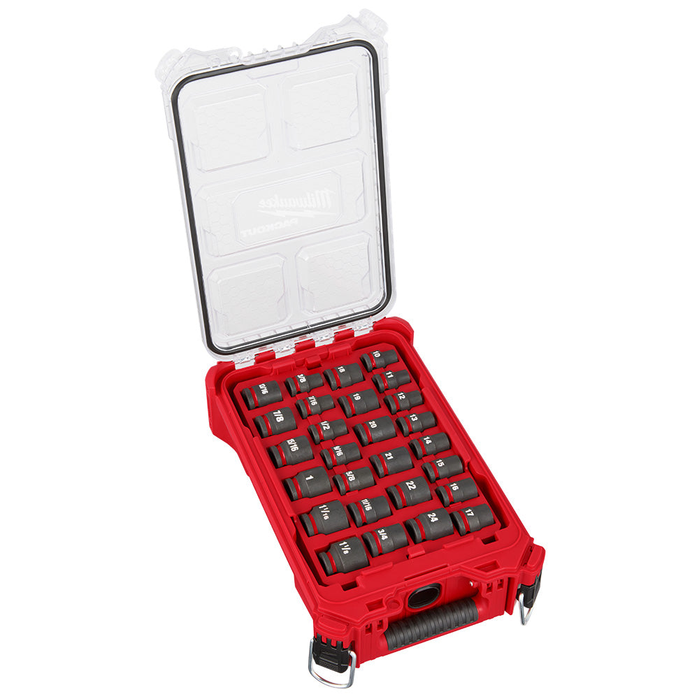SHOCKWAVE™ Impact Duty Socket 1/2” Dr 27PC MM & SAE PACKOUT™ Set
