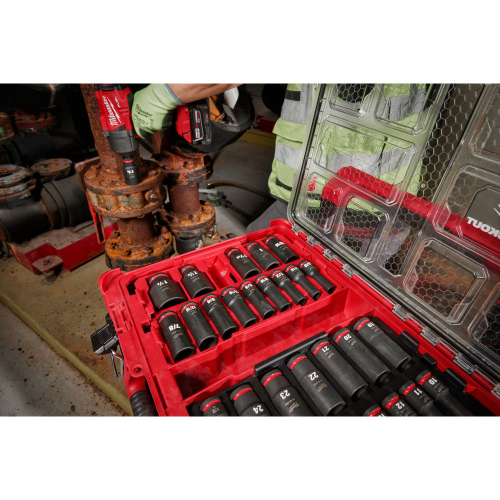 SHOCKWAVE™ Impact Duty Socket 1/2” Dr 31PC PACKOUT™ Set