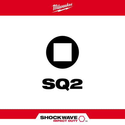 SHOCKWAVE™ Square Recess #2 Insert Bit 10PK