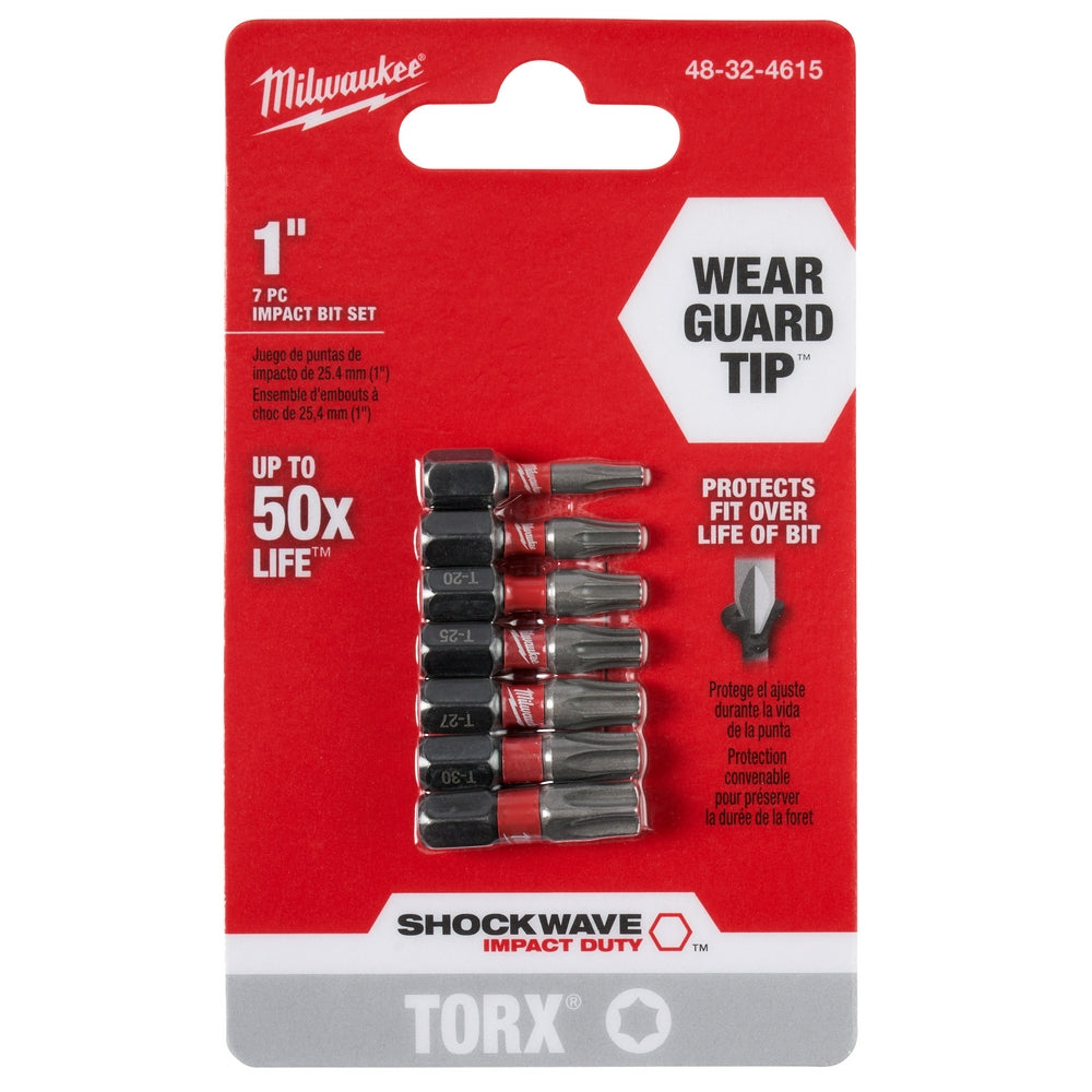 SHOCKWAVE™ TORX® 1” Insert Bit Set - 7PC