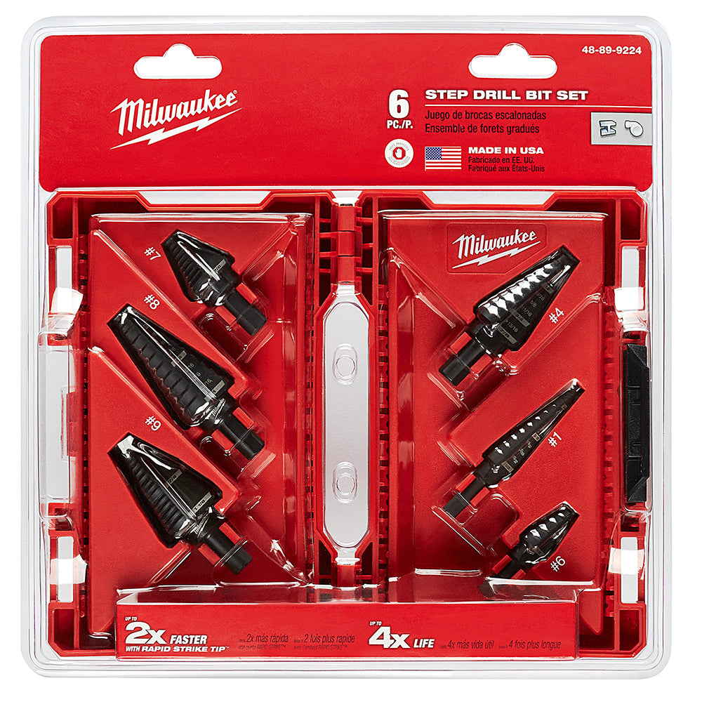 Step Drill Bit Set - 6PC