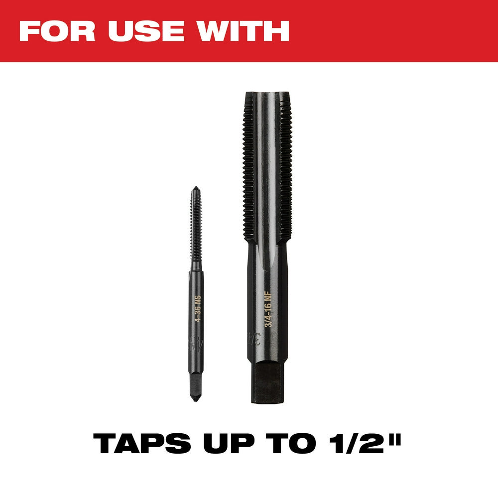 For use with Taps up to 1/2"