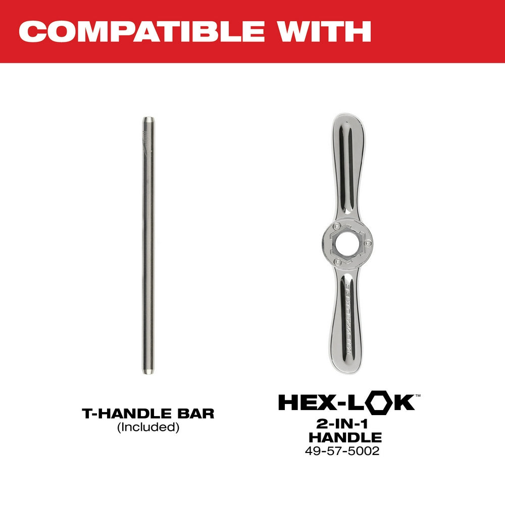 Compatible with T-Handle Bar(Included), Hex-lok 2-in-1 Handle (49-57-5002)